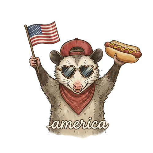 America Opossum print