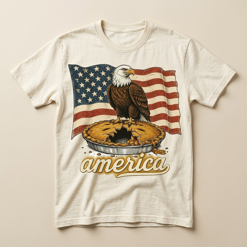 America Eagle tee on hemp