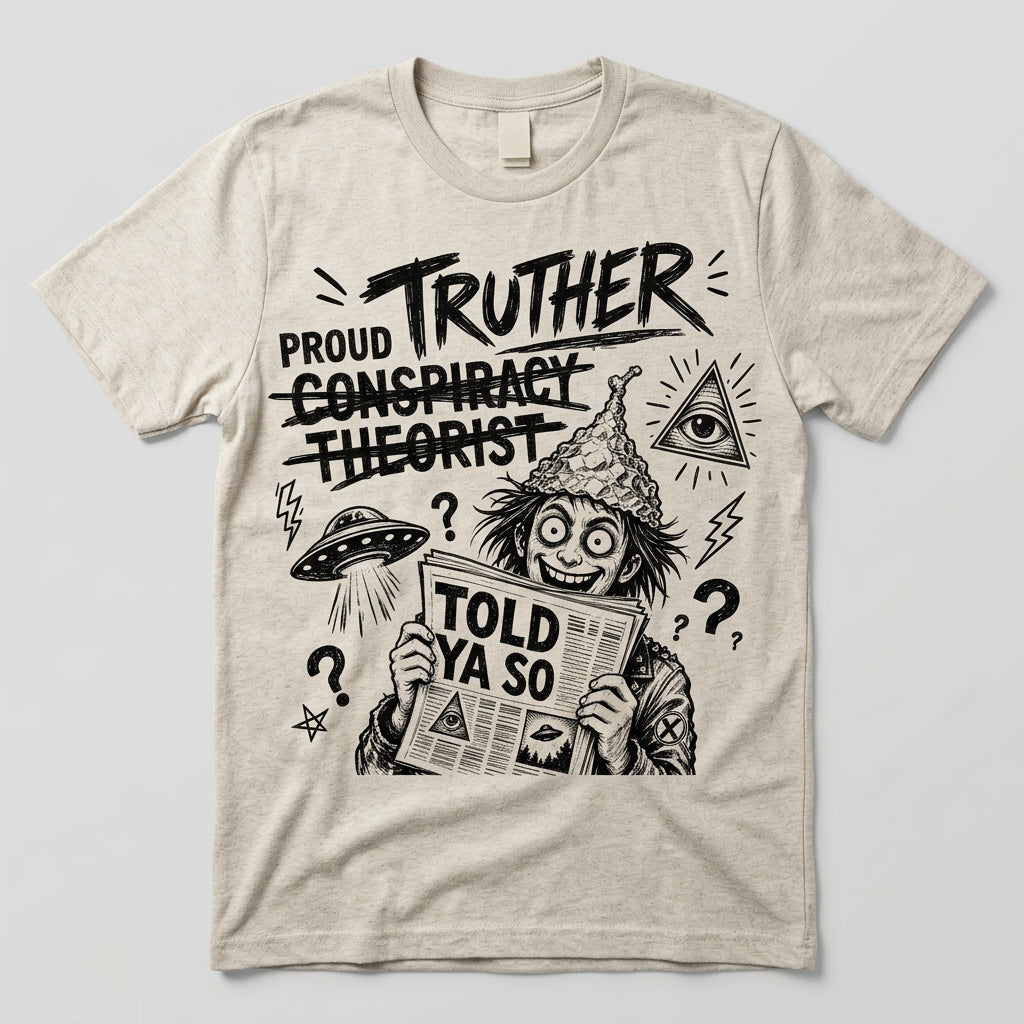 Proud Truther Tee on hemp