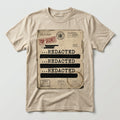 Redacted Tee on hemp